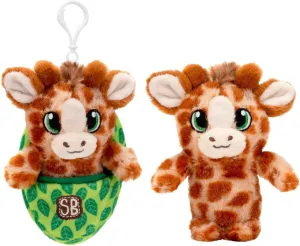 Pocket Swaddle - 4.5” Giraffe Keyclip Plush Toy – Adorable Soft Baby Swaddle for Kids, Keychain for Collectors & Gift Lovers