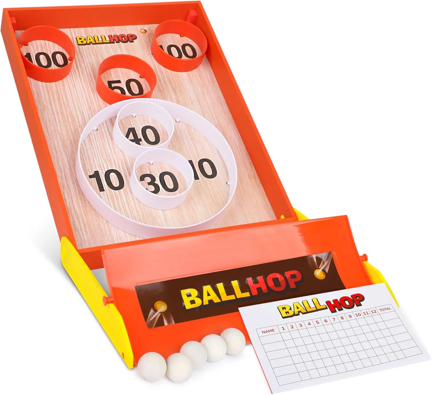 Point Games Ball Hop Game - Collapsible Arcade Games Indoor and Outdoor - Solo or Team Home Game for Party Activity Birthday - Easy Setup