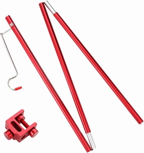 Portable Lightweight Outdoor Camping Folding Light Pole Stand for Table Lanterns Aluminum Alloy Lamp Holder for Hiking Picnics and Beach Use