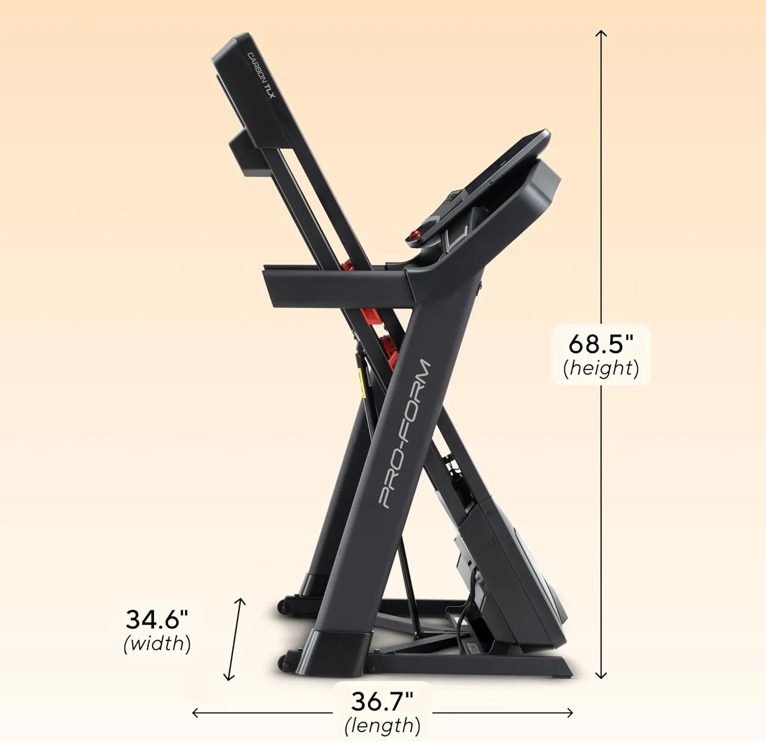 Proform Carbon Treadmills: Treadmills for Walking and Running with Built-in Fan and SpaceSaver Design