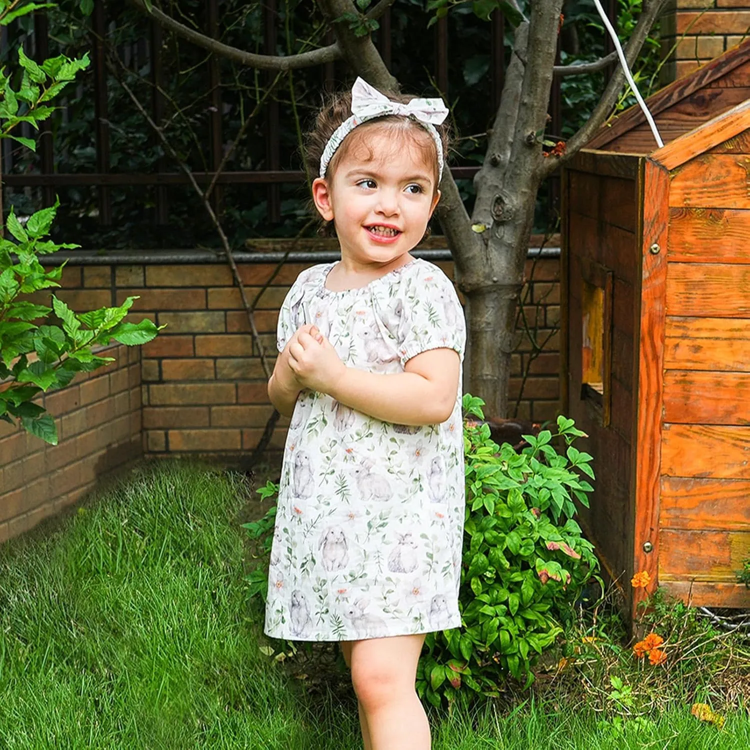 pureborn Baby Toddler Girl Dress with Bloomer Short and Long Sleeve Playwear Dress with Diaper Cover