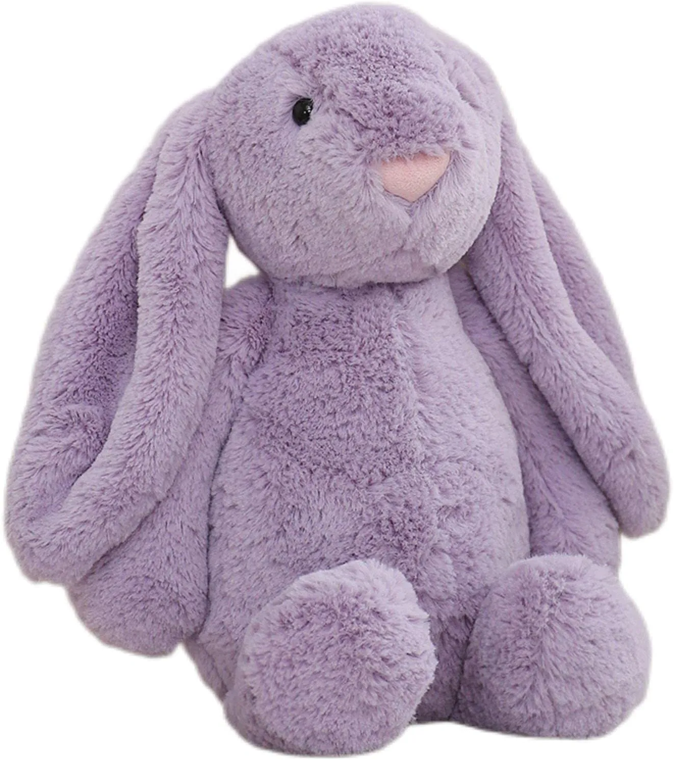 Purple Stuffed Animal Bunny Rabbit - Adorable Plush Companion for Cuddles & Playtime. Soft & Huggable with Lifelike Features. Ideal Gift for Kids (Bonnie Rabbit-Purple 15.8 inch)
