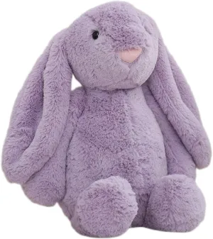 Purple Stuffed Animal Bunny Rabbit - Adorable Plush Companion for Cuddles & Playtime. Soft & Huggable with Lifelike Features. Ideal Gift for Kids (Bonnie Rabbit-Purple 15.8 inch)