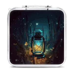 QMNBTES Fireflies And Lantern Switch Game Case Switch Game Holder Cartridge Case Storage 12 Games & 2 Micro Sd Card Slots, Travel Carry Cases, Portable Games Card Storage, Hard Shell, Buckle Closure