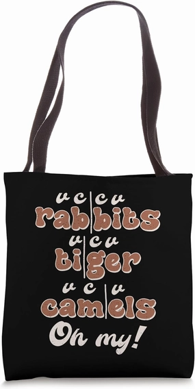 Rabbits Tiger Camels Syllable Division Science Of Reading Tote Bag
