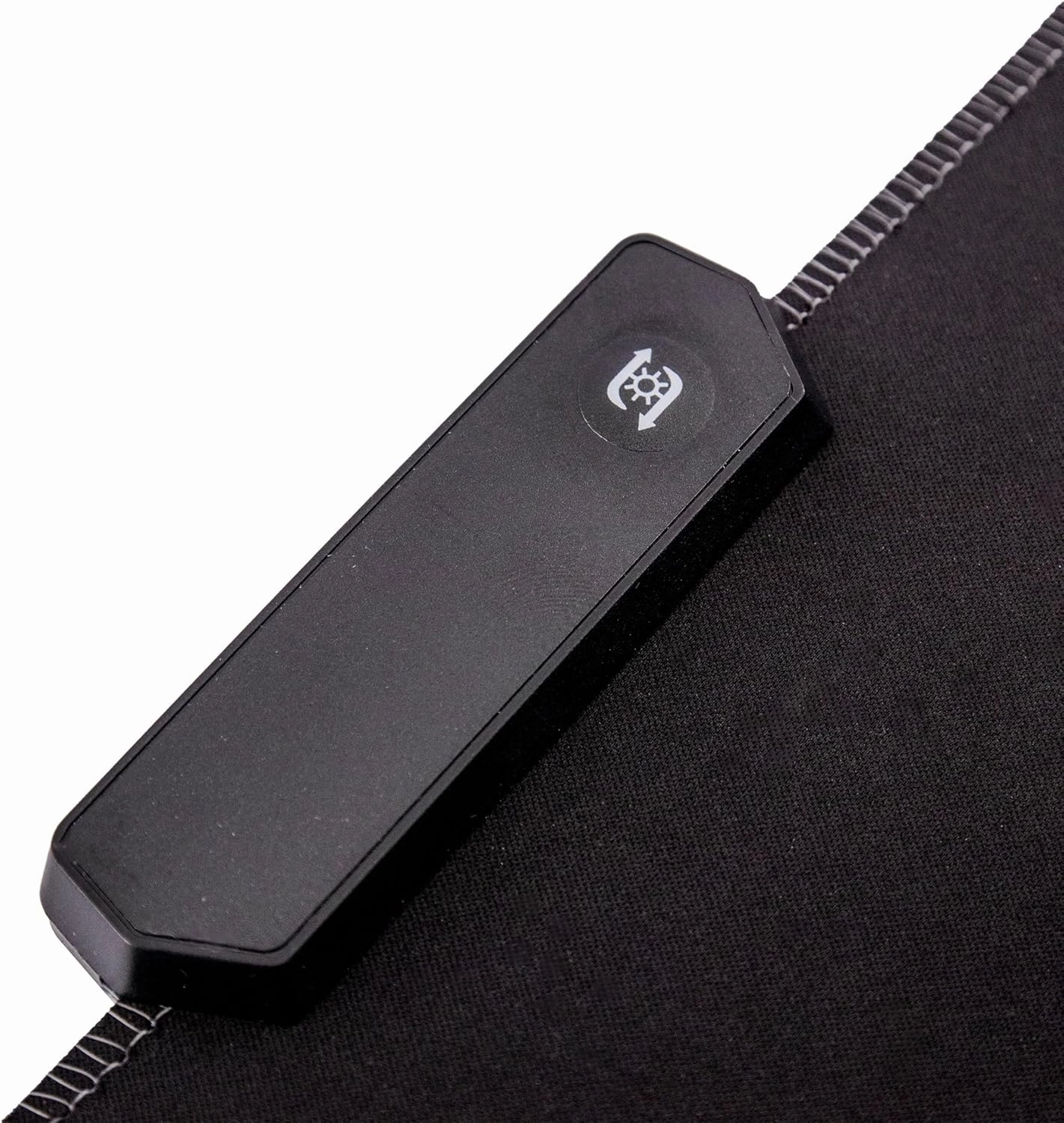 RadioShack RGB Gaming Mouse Pad with RS Logo, Customizable Light Up Mouse Pad Offers Multiple Color Modes for Enhanced Gaming Setup, Black