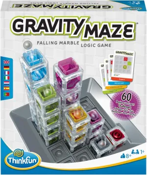 Ravensburger ThinkFun Gravity Maze Falling Marble Challenge Logic Brain Game and STEM Toys for Kids and Adults Age 8 Years Up - Gifts for Children