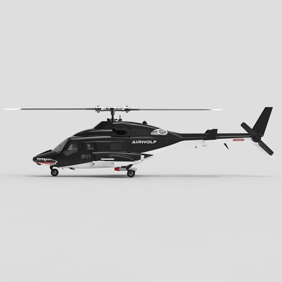RC Brushless Helicopter-WOLFBUSH AW-911 Wolf 1/34 Scale 2.4G 9CH Flybarless RC Plane Model with 6G/3D Stunt Mode and GPS Positioning,Gift for Adults,2-Battery Version