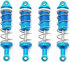 RC Car Shock Absorbers Compatible With RACING For PTG-2 For PTG-2R 1/10 Rc Crawler Car Metal Upgrade Parts Front Rear Hydraulic Shock Absorbers(Blue)