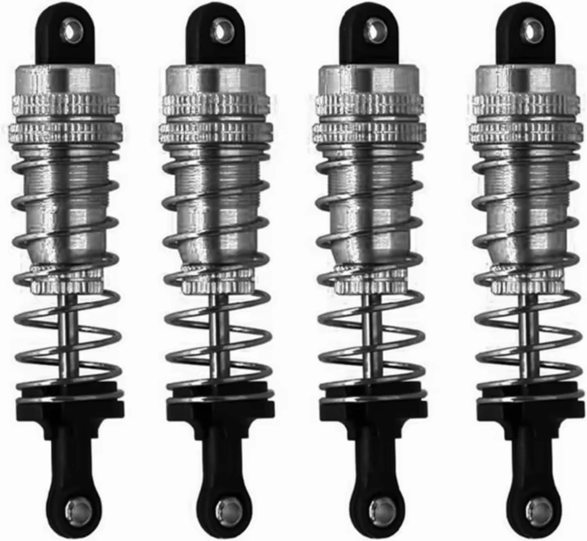 RC Car Shock Absorbers Compatible with Wltoys 144001 1/14 RC Drift for Racing Car Upgrade Parts Replacement Accessories 4Pcs Metal Shock Absorber Damper
