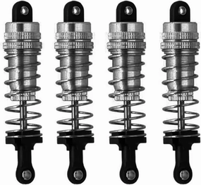 RC Car Shock Absorbers Compatible with Wltoys 144001 1/14 RC Drift for Racing Car Upgrade Parts Replacement Accessories 4Pcs Metal Shock Absorber Damper