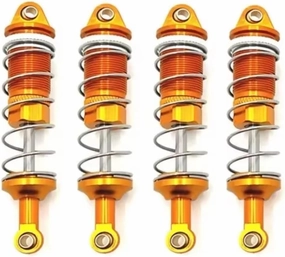 RC Shock Absorber Compatible with Racing for PTG-2 for PTG-2R 1/10 Rc Car Upgrade Parts Accessories Metal Oil Shock Absorber Damper(Yellow)
