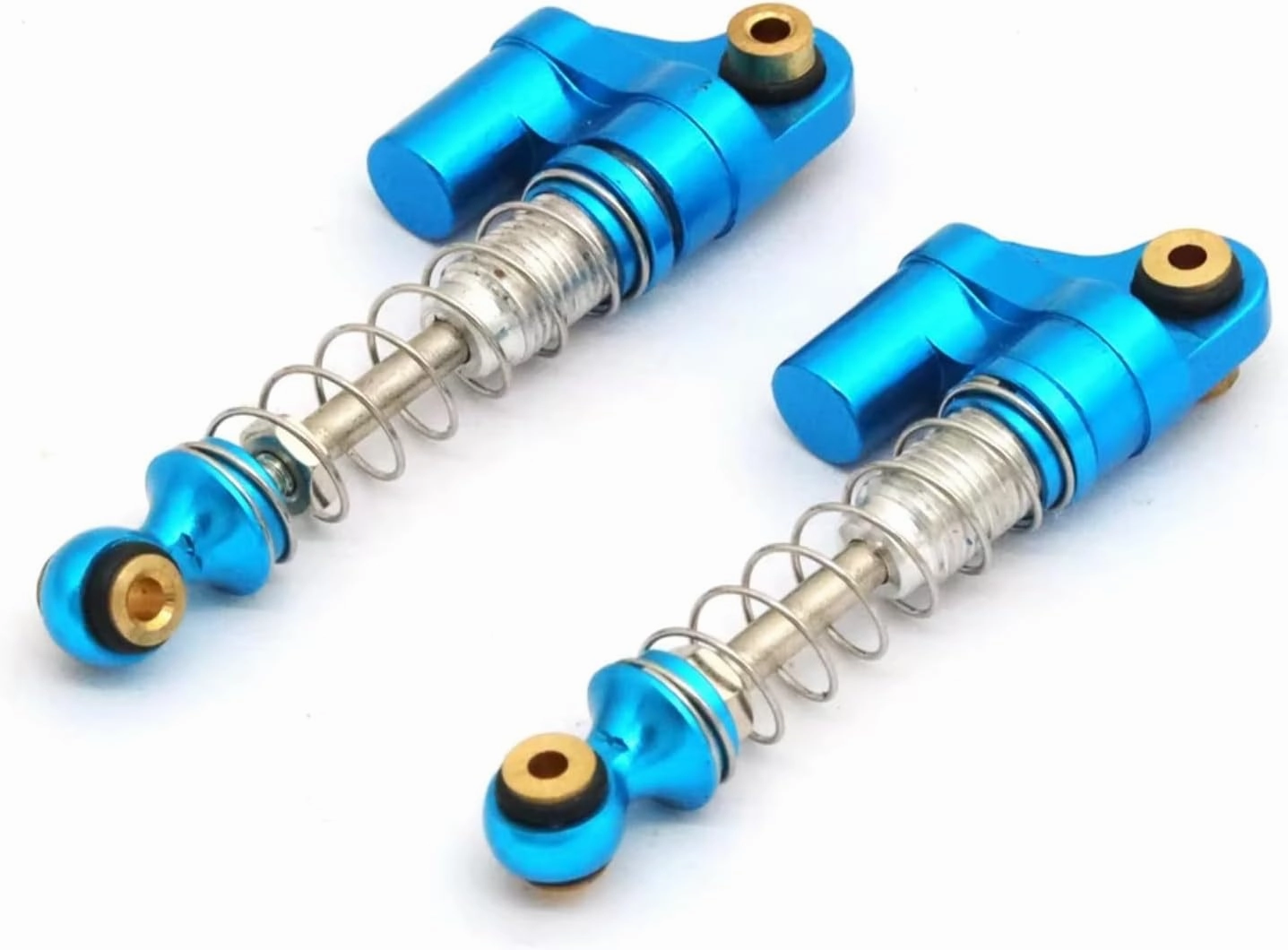 Rc Shock Absorber For Axial For SCX24 90081 1/24 4Pcs 32MM Shock Absorber Aluminum Damper Upgrade RC Micro Crawler Car Parts And Accessories Upgrade Replacement(Blue)