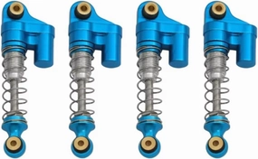 Rc Shock Absorber For Axial For SCX24 90081 1/24 4Pcs 32MM Shock Absorber Aluminum Damper Upgrade RC Micro Crawler Car Parts And Accessories Upgrade Replacement(Blue)