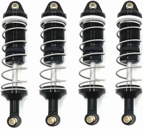 Rc Shock Absorber For LC For Racing Ptg-2 Ptg-2R 1/10 4pcs Metal Oil Shock Absorber Damper Rc Car Tracked Vehicle Parts And Accessories Upgrade Replacement And Use(Black)