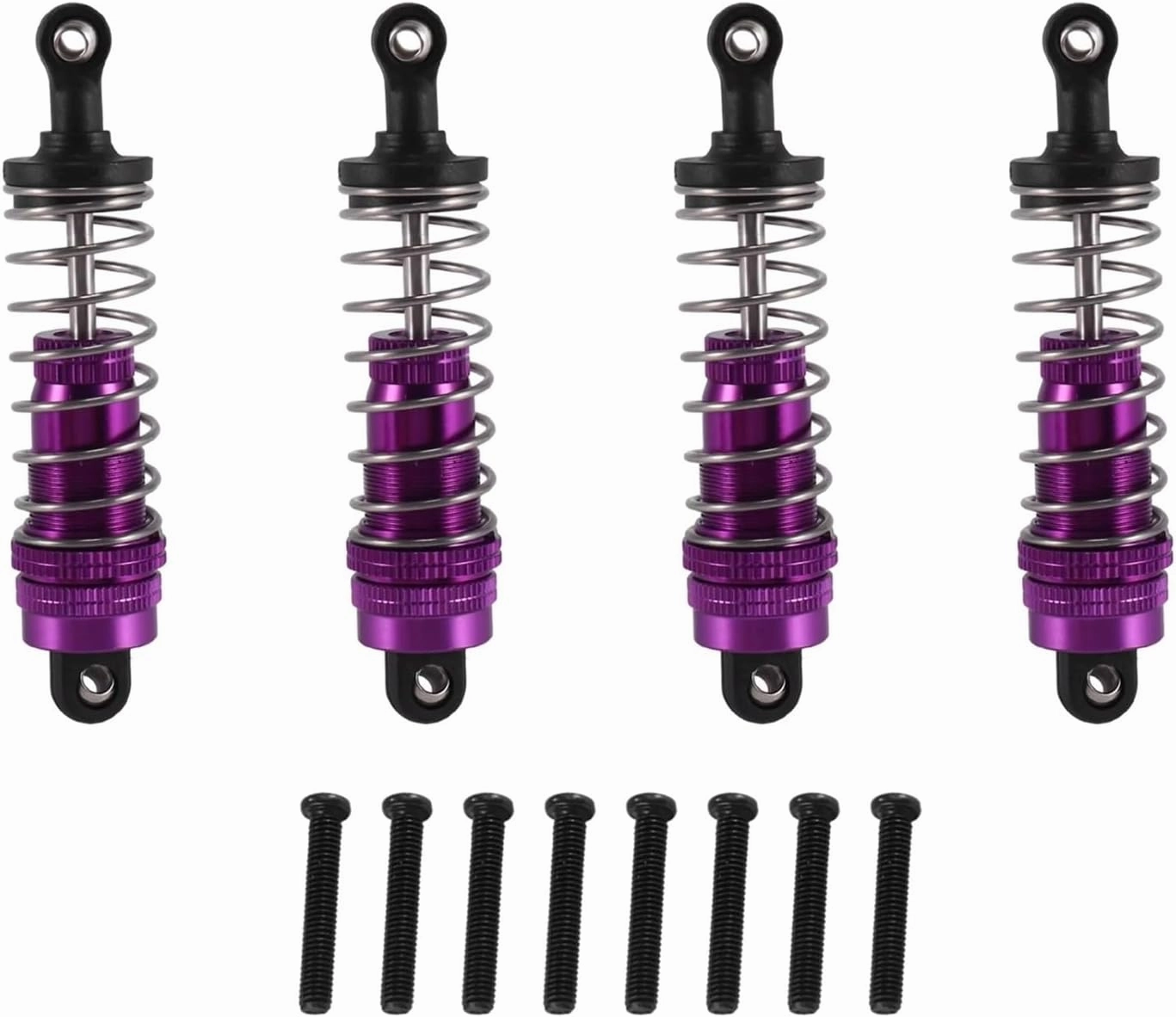 Rc Shock Absorber For Wltoys 124019 124018 144001 4Pcs Metal Shock Absorber Damper RC Car Tracked Vehicle Parts And Accessories Upgrade Replacement And Use