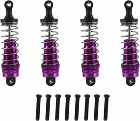 Rc Shock Absorber For Wltoys 124019 124018 144001 4Pcs Metal Shock Absorber Damper RC Car Tracked Vehicle Parts And Accessories Upgrade Replacement And Use