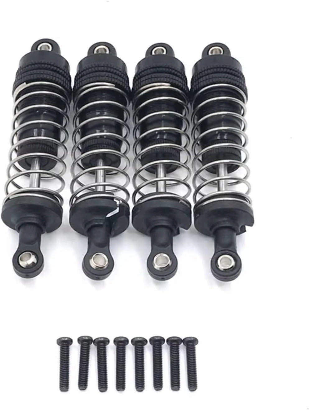 Rc Shock Absorber For WLtoys 144010 144001 144002 124017 124019 1/12 1/14 4pcs Metal External For Spring Hydraulic Shock RC Car Off-road Vehicle Parts Replacement