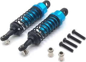 Rc Shock Absorber For WLtoys 184011 A949 A959 A969 A979 K929 2pcs Metal Modification External Hydraulic Shock Absorber RC Car Off-road Vehicle Parts Eplacement Use(Blue)