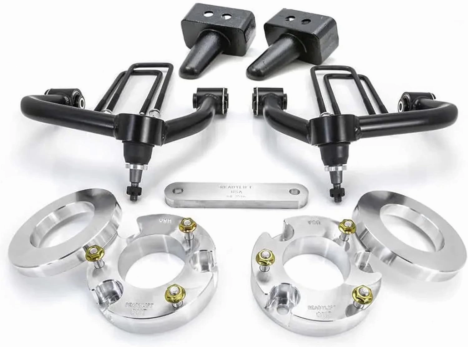 ReadyLIFT SST Suspension Lift Kit for 2015-2020 Ford F-150 4WD | Provides 3.5 Inch Front Lift and 2 Inch Rear Lift | Max Tire Size 35 Inches | Includes TrendsAuto Decal | 69-2300