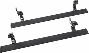 RealTruck AMP Research PowerStep Plug-N-Play Power Running Boards with LED Step Lights for 2021 - 2022 Ford F-150 w/Hybrid Engine; 2022 F-150 Lightning - Electric Powerstep & Retractable Truck Steps