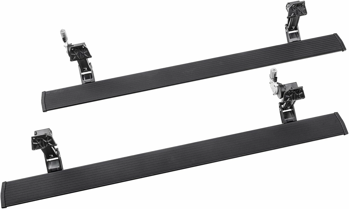 RealTruck AMP Research PowerStep Power Running Boards with LED Step Lights for Ford F-250/F-350/F-450/Excursion - Electric Powerstep & Retractable Truck Steps