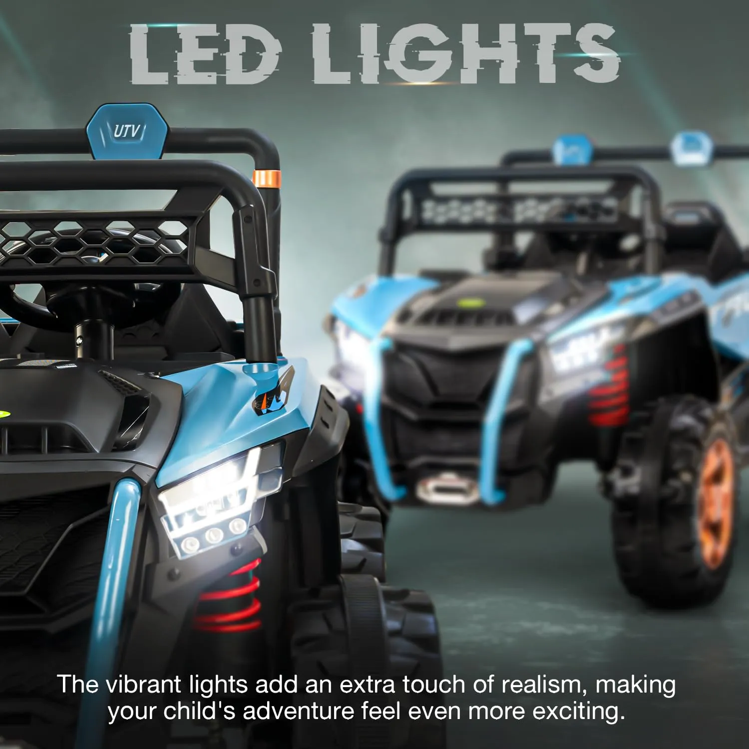 Rechargeable Battery Operated Jeep for Kids, Ride on Toy Kids Cars with Light & Music | Baby Big Jeep Battery Car