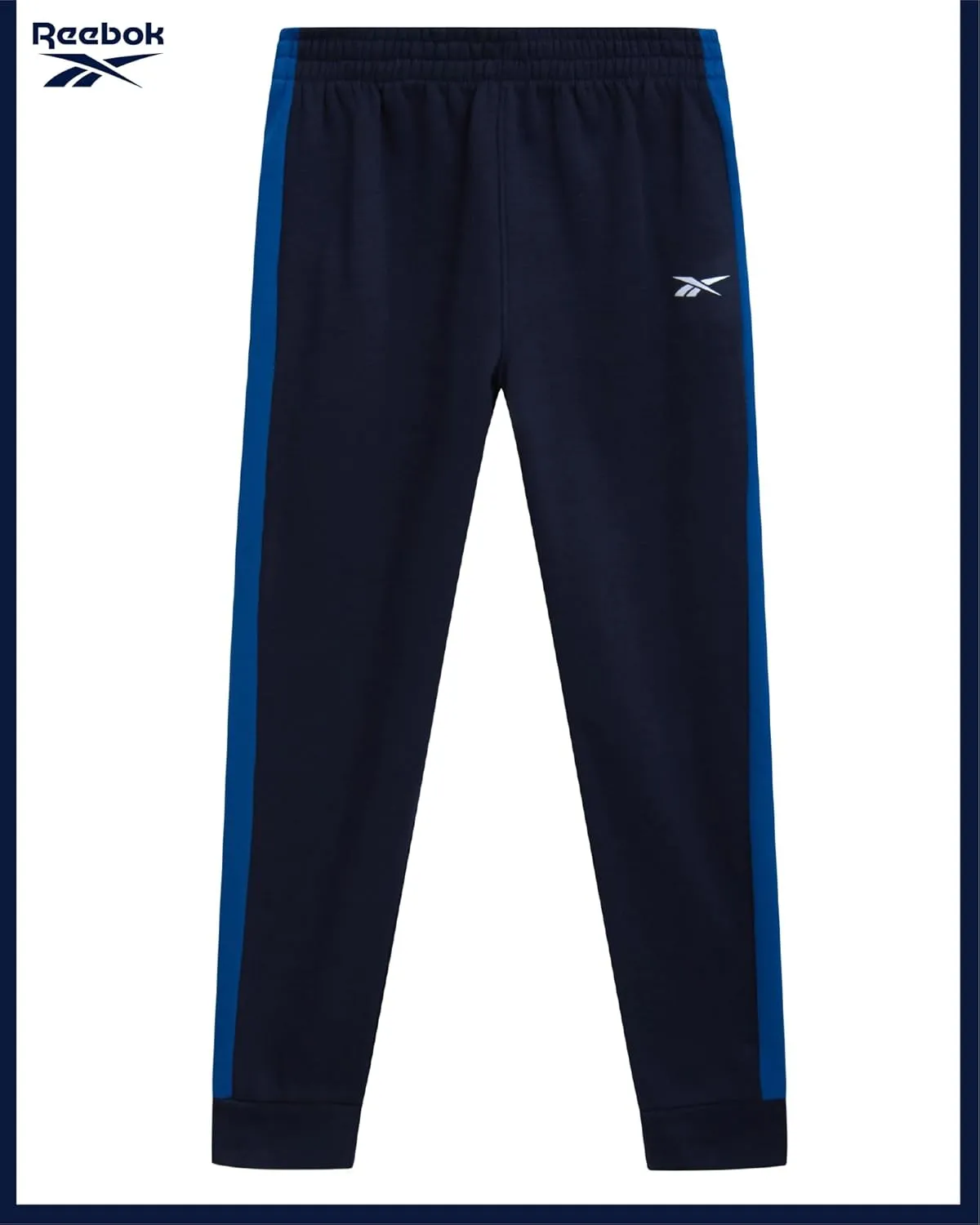 Reebok Boys' Active Sweatsuit - 2 Piece Performance Fleece Zip Hoodie Sweatshirt and Jogger Sweatpants - Activewear Set, 8-14