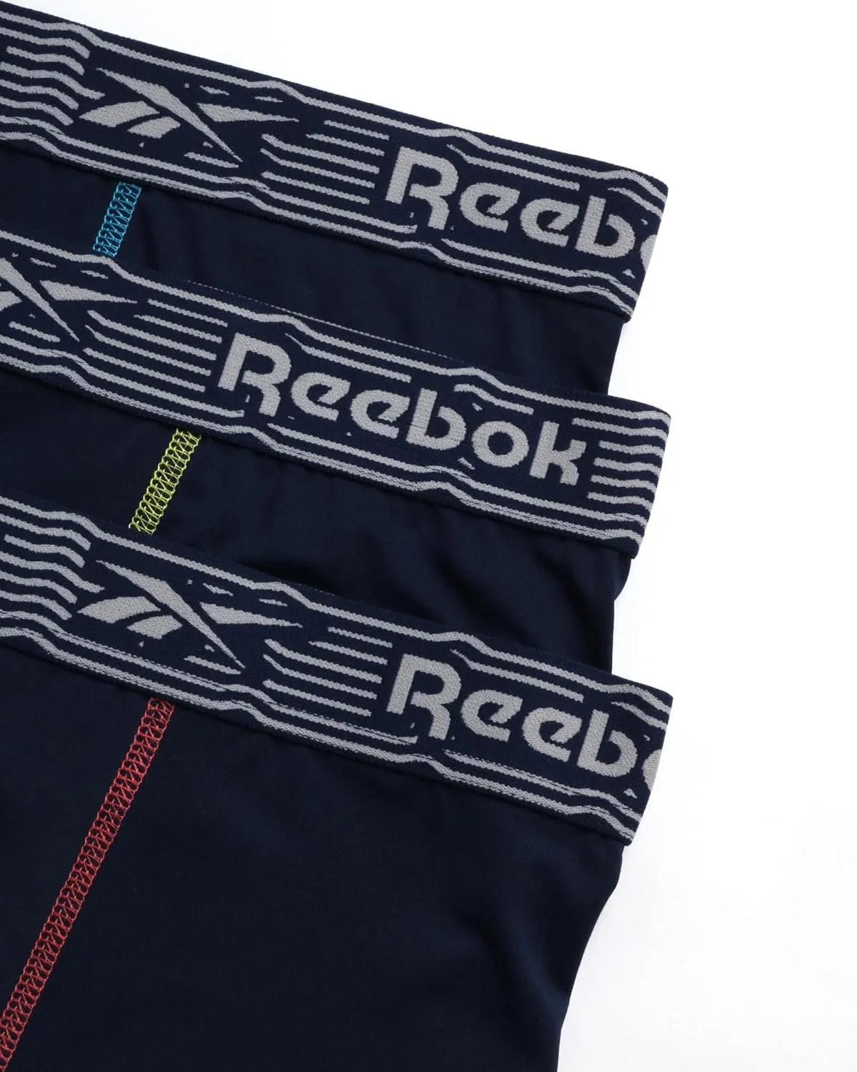 Reebok Mens Boxer Briefs - 3 Pack Stretch Moisture Wicking Mens Underwear with Contour Pouch Boxers for Men (Sizes: S-XL)