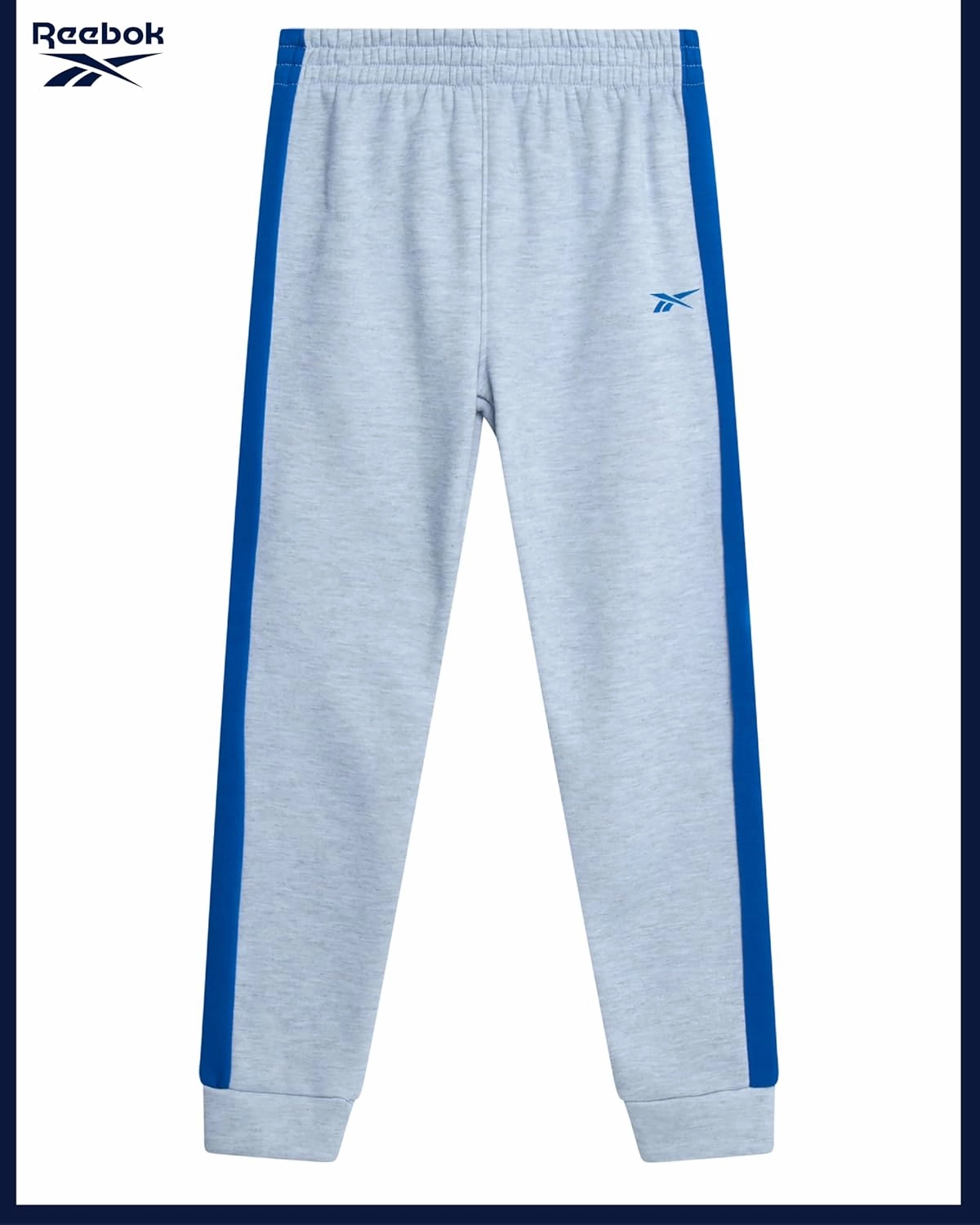 Reebok Boys' Active Sweatsuit - 2 Piece Performance Fleece Zip Hoodie Sweatshirt and Jogger Sweatpants - Activewear Set, 8-14