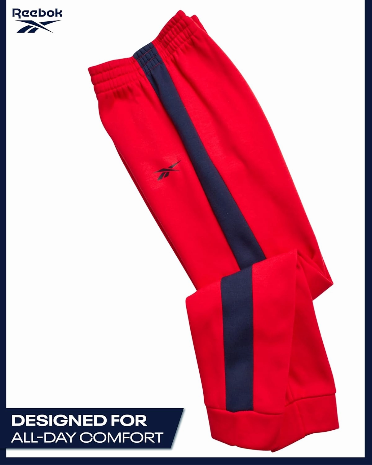 Reebok Boys' Active Sweatsuit - 2 Piece Performance Fleece Zip Hoodie Sweatshirt and Jogger Sweatpants - Activewear Set, 8-14