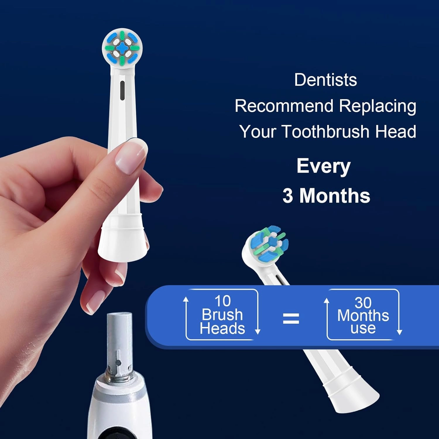 Replacement Heads Compatible with Oral B iO, IO Replacement Toothbrush Heads Compatible with Oral-B iO Series 2 3 4 5 6 7 8 9 10 Handle, Medium Hardness