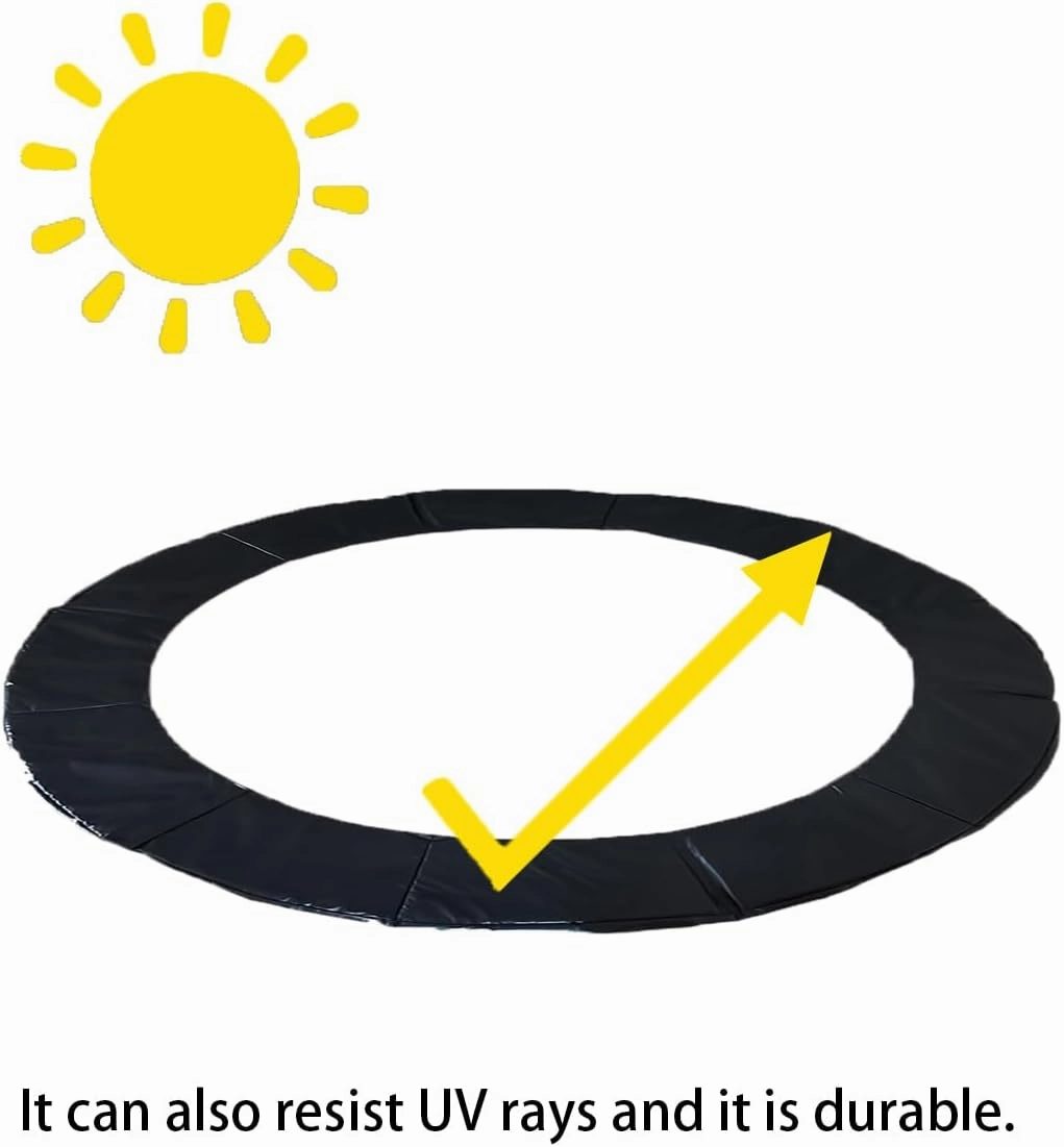 Replacement Trampoline Safety Pad 15/16FT Tear Resistant Waterproof Pad Outdoor Trampoline Accessories