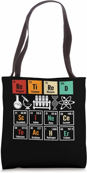 Retired Science Teacher Learning School Retirement Science Tote Bag