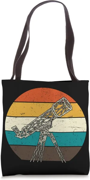Retro Telescope Outer Space Scientist Science Astronomy Tote Bag