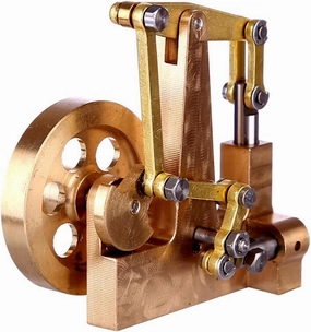Retro Balance-Type Mini Steam Engine Model – Pure Copper Build – No Boiler – Collectors Edition & Educational Gift