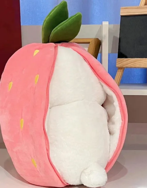 Reversible Carrot Bunny Plush Toy