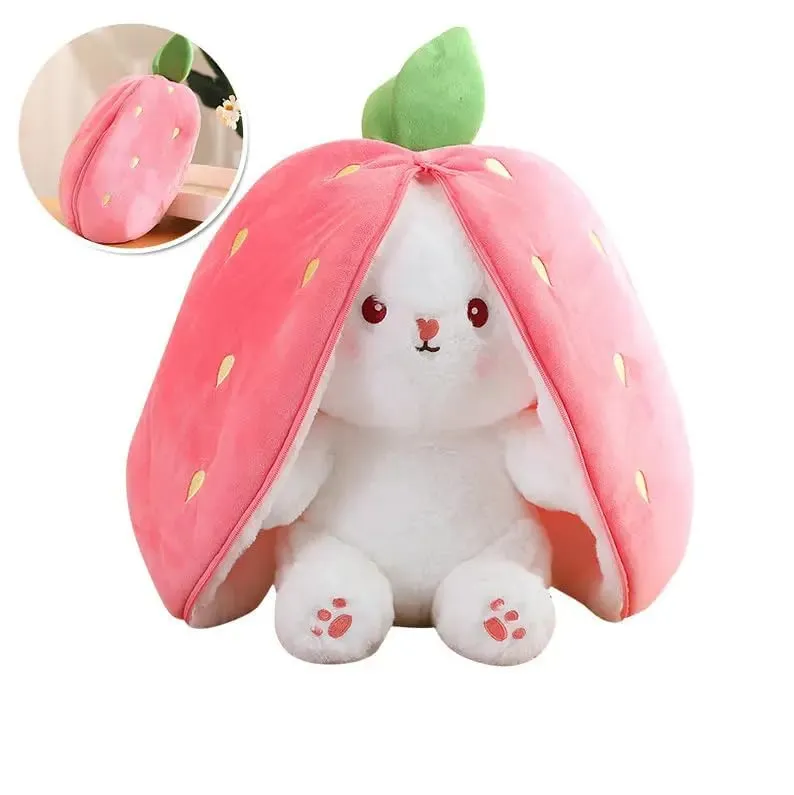 Reversible Carrot Bunny Plush Toy
