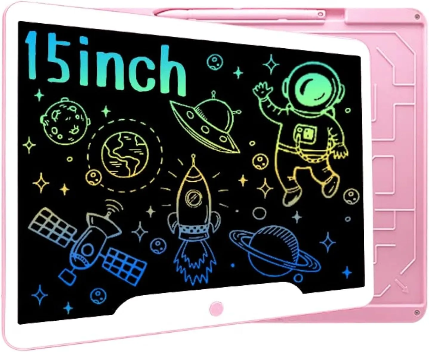 Richgv LCD Writing Tablet 15 Inch Electronic Graphics Tablets Doodle Pads Digital Ewriter, Portable Drawing Board for Kids and Adults at Home, School Office Business Handwriting Pad