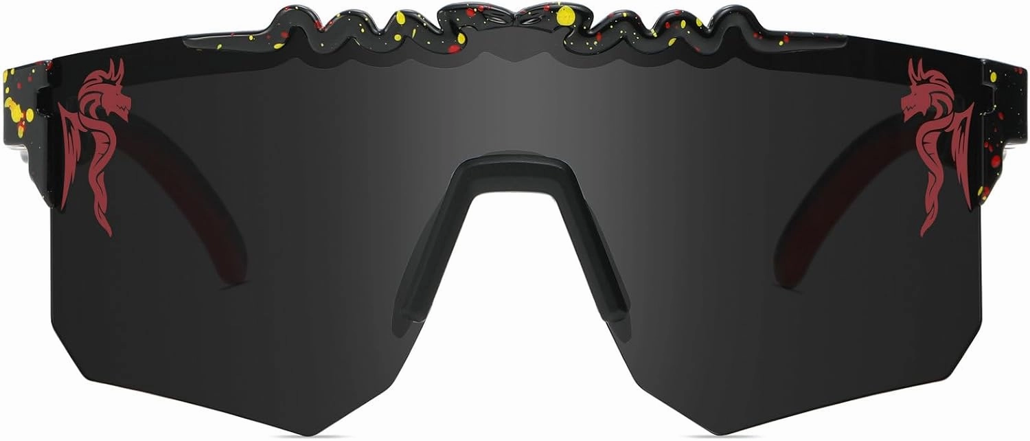 RICONE Two Sizes Cycling Sunglasses Polarized UV400 for Adults Youth Boys Girls Men Women Baseball Sports Glasses Outdoor