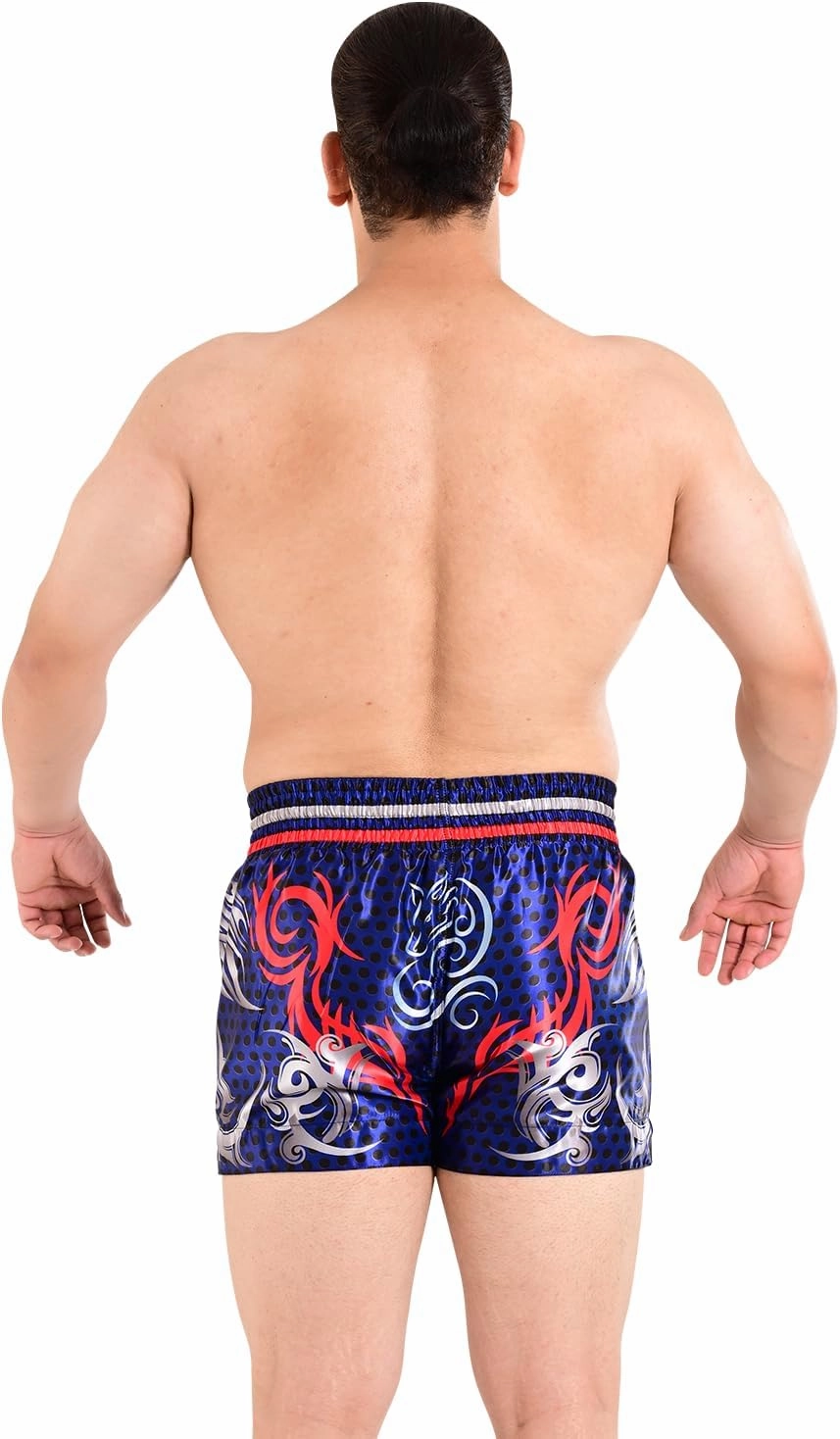 ROAR-INT Muay Thai Shorts MMA Gym Boxing Fighting Trunks Kick Martial Arts Gear