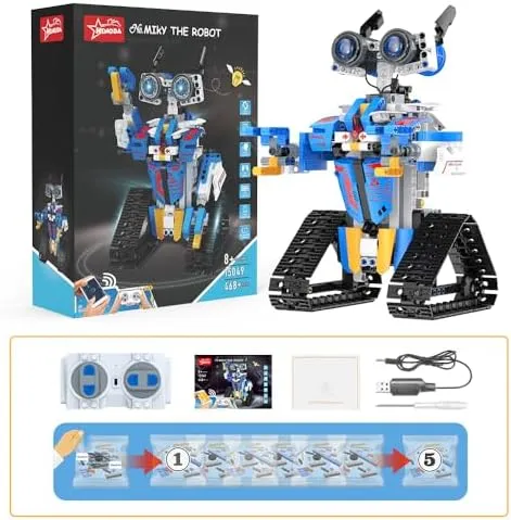 Robot Toys for 8-16 Year Old Boys Girls Kids with APP or Remote Control Science Programmable Building Block Kit, STEM Projects Educational Birthday Gifts