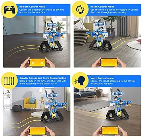 Robot Toys for 8-16 Year Old Boys Girls Kids with APP or Remote Control Science Programmable Building Block Kit, STEM Projects Educational Birthday Gifts