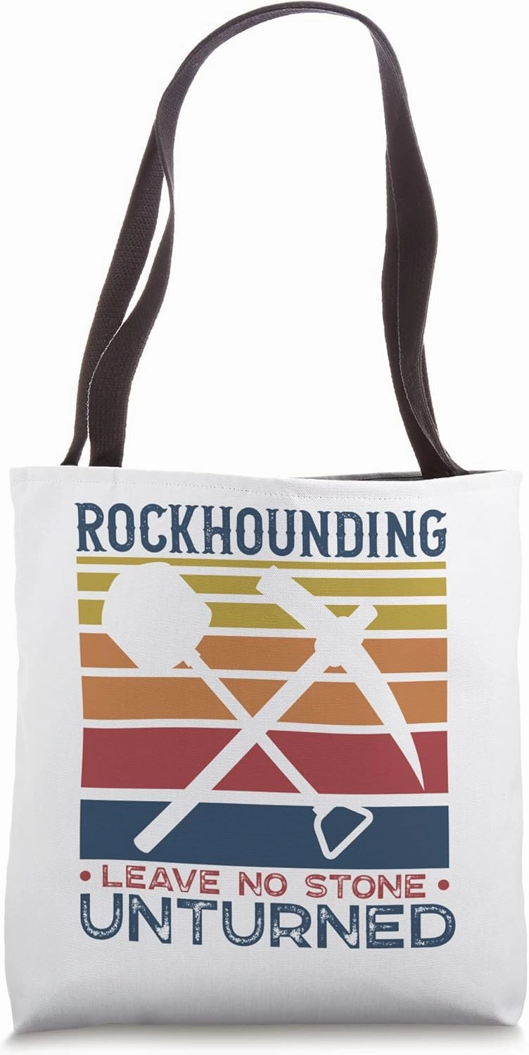 Rock Collector Geology Pun Rockhounding Funny Geologist Tote Bag