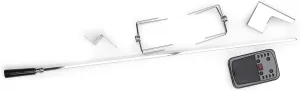 Rotisserie Set for Gas Barbecue, Grey, 87x12x11.5 cm