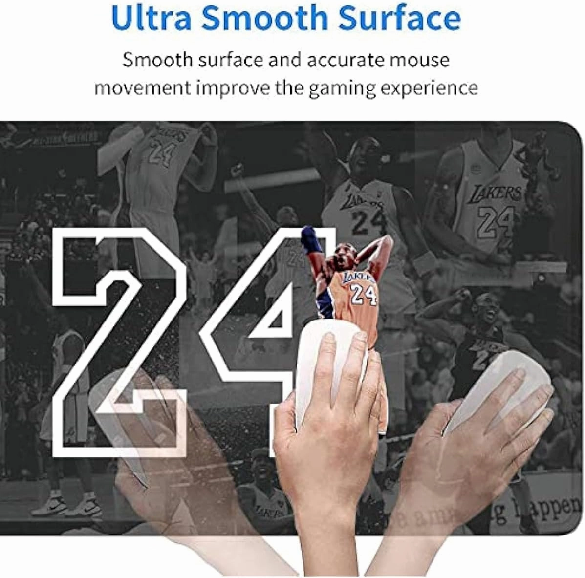 RTGGSEL 31.5x11.8 Inch Non-Slip Long Extended Large Gaming Mouse Pad with Stitched Edges XL Laptops Keyboard Mouse Mat(8&24)