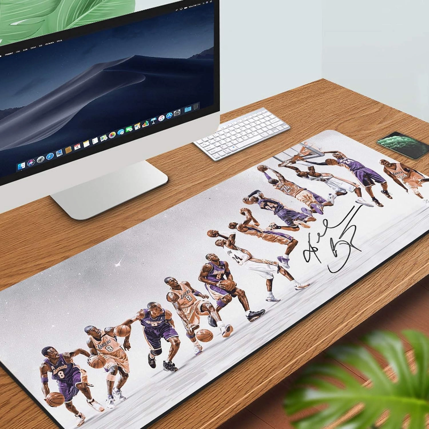 RTGGSEL 31.5x11.8 Inch Non-Slip Long Extended Large Gaming Mouse Pad with Stitched Edges XL Laptops Keyboard Mouse Mat（KB）