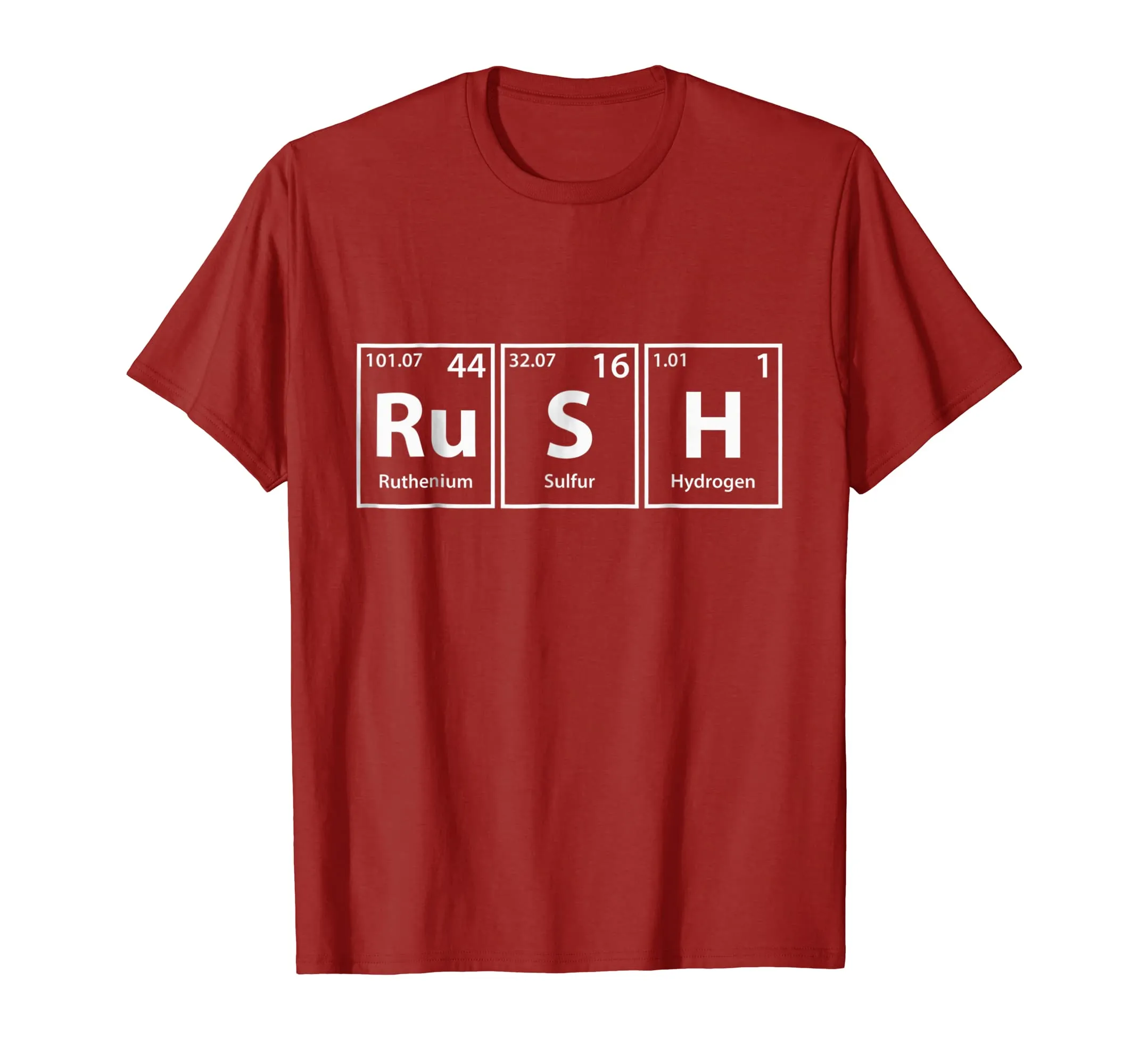 Rush (Ru-S-H) Periodic Table Elements Shirt