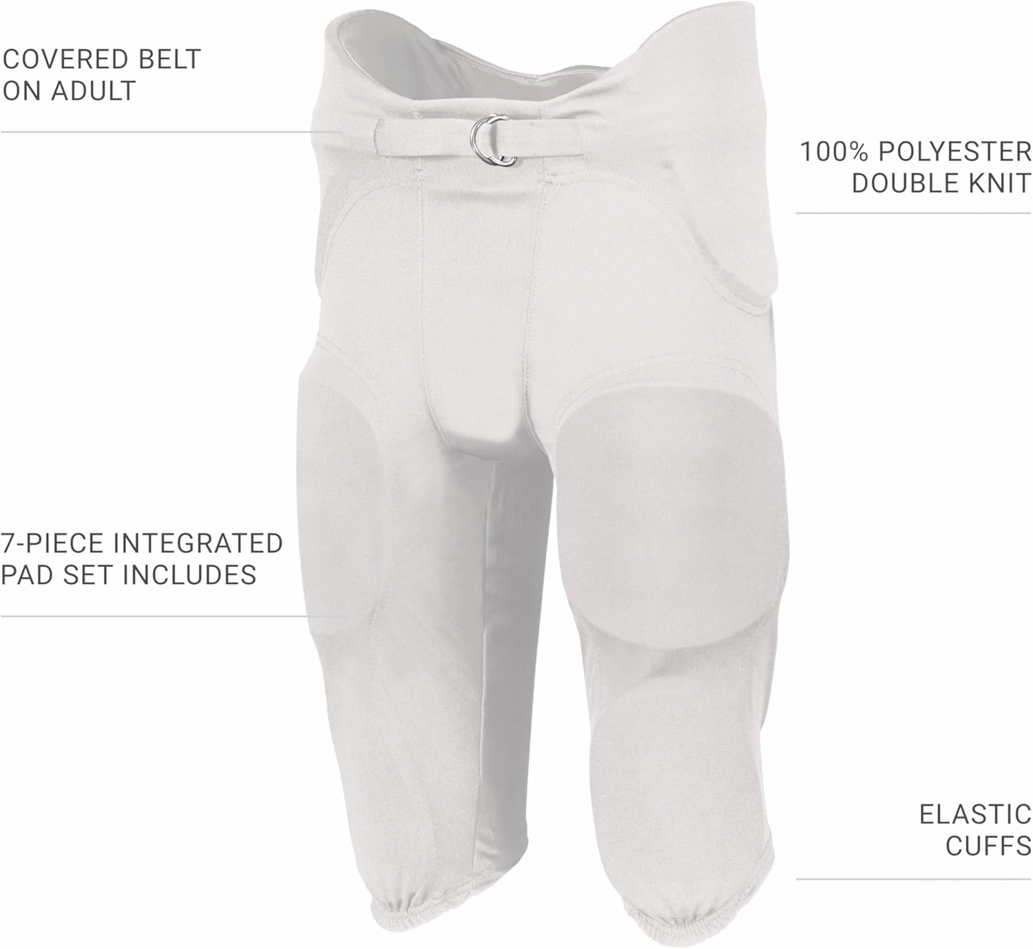 Russell Athletic Men's Integrated 7-Piece Pad Football Pant
