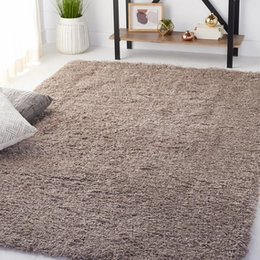 SAFAVIEH Polar Shag Collection Area Rug - 5'1" x 7'6", Mushroom, Solid Glam Design, Non-Shedding & Easy Care, 3-inch Thick Ideal for High Traffic Areas in Living Room, Bedroom (PSG800C)